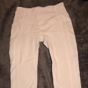 WHITE LULU LEMON LEGGINGS